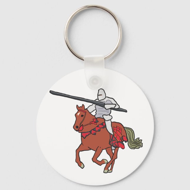 Jousting Knight Schlüsselanhänger (Vorderseite)
