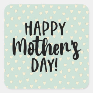 Jovely Happy Mère's Day Carré Sticker