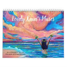 Jovely Kauai Muses calendrier hawaïen