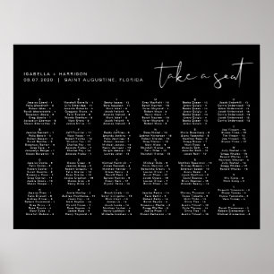 JOVI Black Edgy Modern Minimalist - Tableau de siè