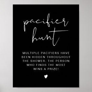 JOVI Black Edgy Schnuller Hunt Baby Shooting Game Poster