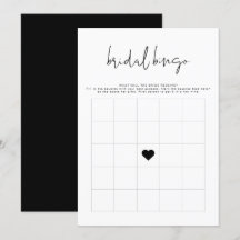 JOVI Edgy Black Modern Shower Bingo Game