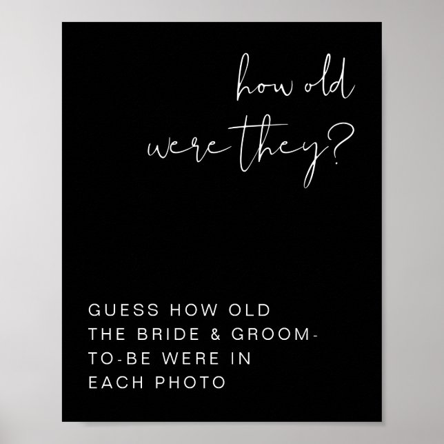 JOVI Edgy Black Modern wie alt sie waren unterschr Poster (Vorne)