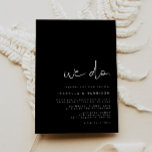 JOVI Modern Minimalistisch Simple Black and White Einladung<br><div class="desc">Die Einladung zur Hochzeit bietet einen edlen,  handgeschriebenen Schriftart und modernes minimalistisches Design mit Schwarz-Weiß-Farbgebung. Ändern Sie einfach die Farben und bearbeiten Sie *most*,  um den Bedürfnissen Ihrer Veranstaltung gerecht zu werden. Diese Einladung ist perfekt für Ihre zeitgenössische,  industrielle oder böhmische Hochzeitsfeier.</div>