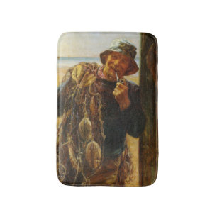 Jovial Fisherman (von Frederick Morgan) Badematte