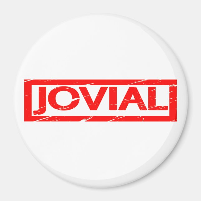 Joviale Briefmarke Magnet (Vorne)