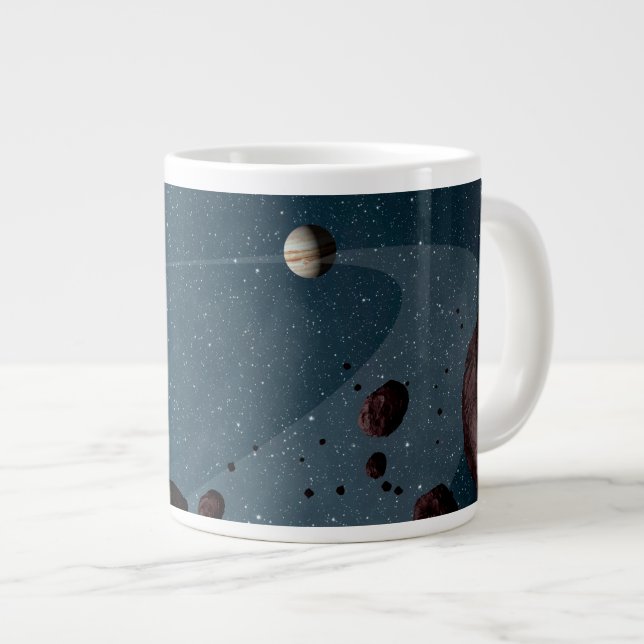 Jovian Trojans Asteroids. Jumbo-Tasse (Vorderseite Rechts)