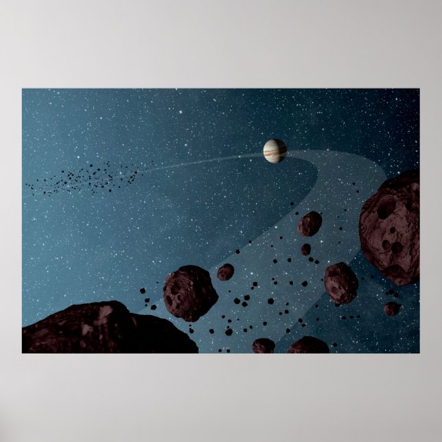Jovian Trojans Asteroids. Poster (Vorne)
