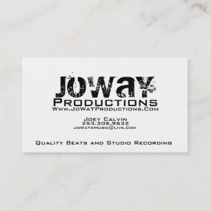 JoWaY Produktions-Visitenkarte Visitenkarte