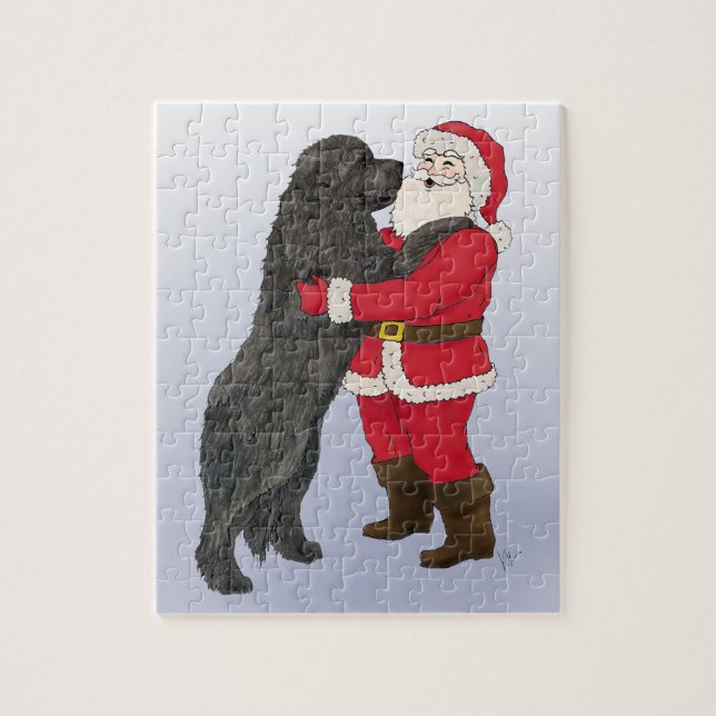 Jowly Weihnachtsgruß Neufundlands (Vertikal)