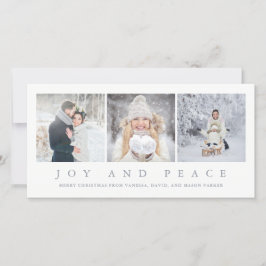 Joy and Peace Wird Modern Christmas Feiertagskarte