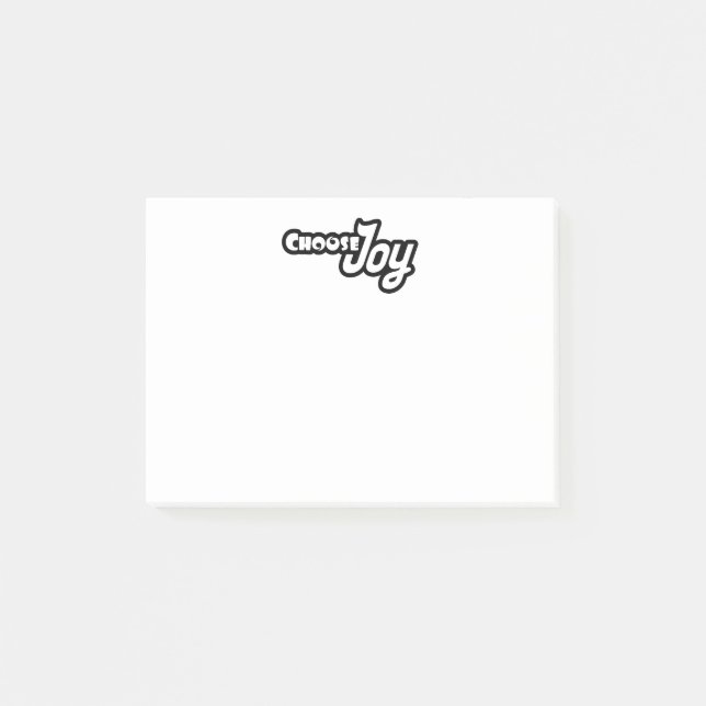 Joy auswählen post-it klebezettel (Vorderseite)