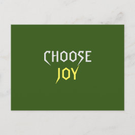 Joy auswählen postkarte