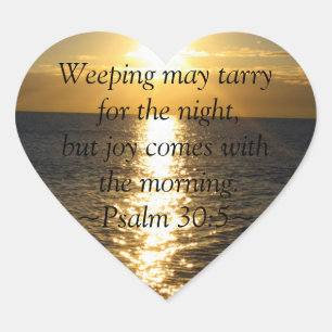 Joy Bible Zitat von Psalms Heart Sunrise Aufkleber