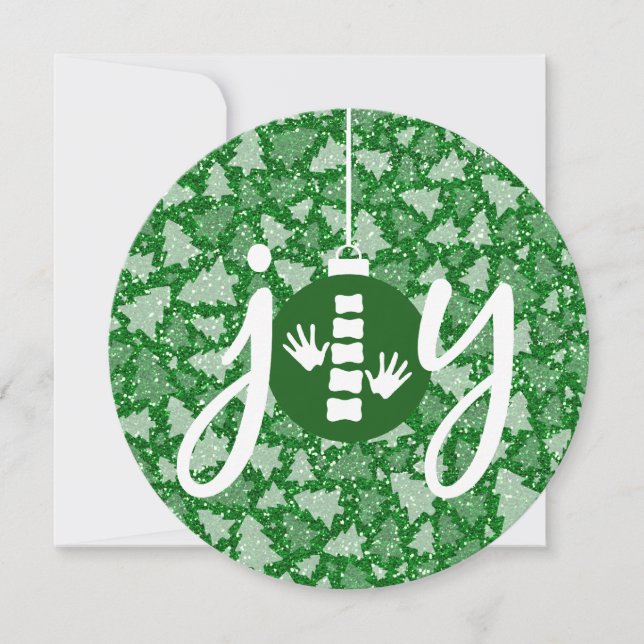 JOY Chiropractic Flat Holiday Weihnachtskarten Feiertagskarte (Vorderseite)