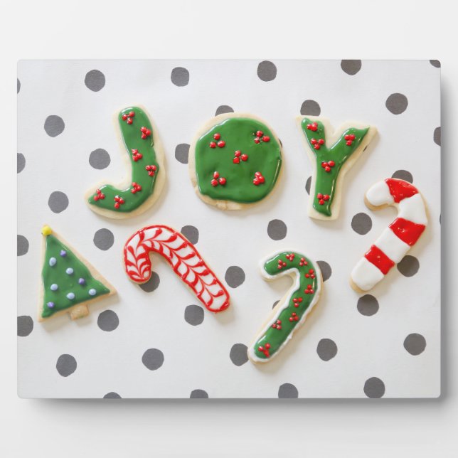 Joy Christmas Cookies Fotoplatte (Vorderseite)