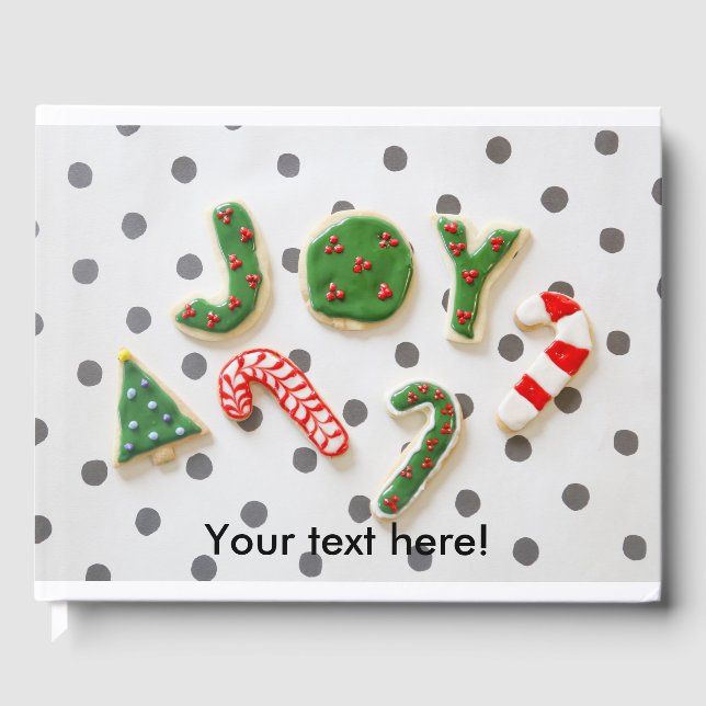 Joy Christmas Cookies Gästebuch (Vorderseite)