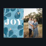 Joy Christmas Design Feiertagspostkarte<br><div class="desc">Joy Holiday Greetings Frohe Weihnachtsgestaltung</div>