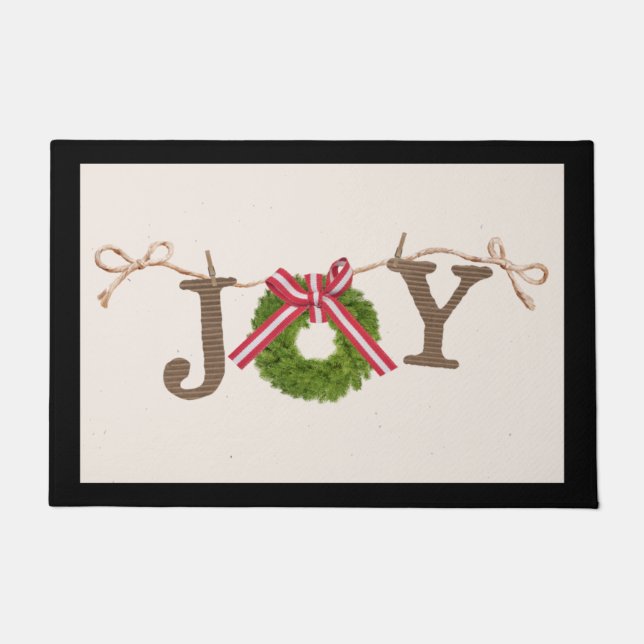 Joy Christmas Doormat Fußmatte (Vorderseite)