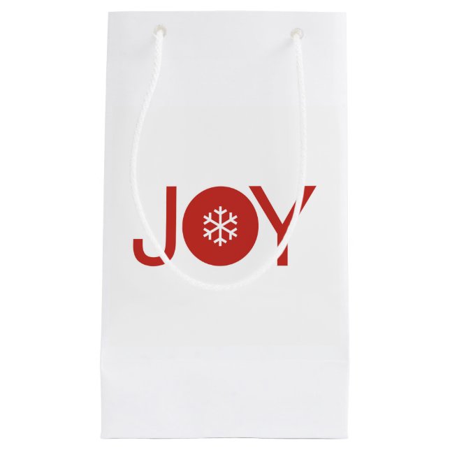 Joy Christmas Geschenktasche Kleine Geschenktüte (Vorderseite)