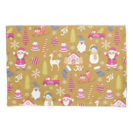 Joy Christmas Gold Kissenbezug