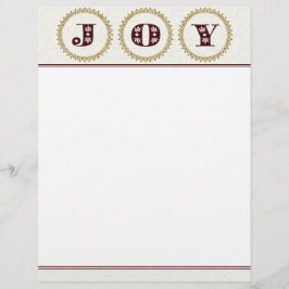 JOY Christmas Letter Paper / Weihnachtsgeschichten
