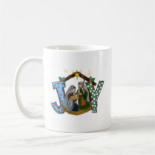 Joy Christmas Nativity Kaffeetasse