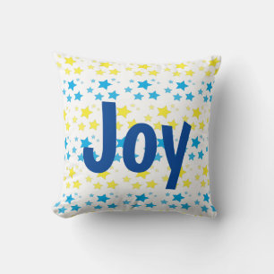 Joy Christmas Star Pillow Kissen