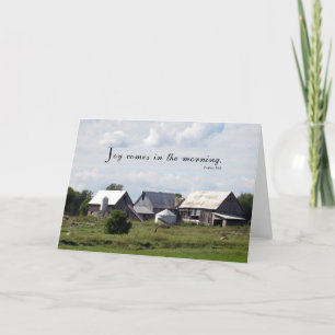 Joy Comy in the Morning - Scripture Card Dankeskarte
