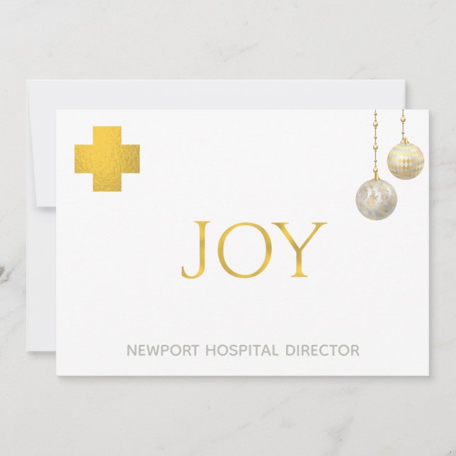 *~* JOY Corporate Business Medical Holiday Card (Vorderseite)