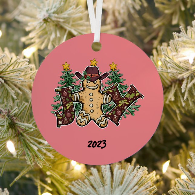 Joy Country Ginger Broad Man Weihnachten Ornament Aus Metall (InSitu)