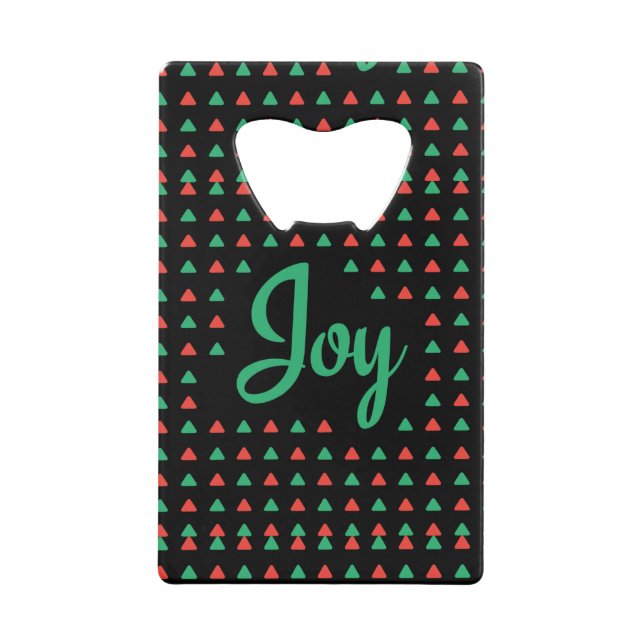 Joy Credit Card Bottle Opener Geldbeutel Flaschenöffner (Vorderseite)