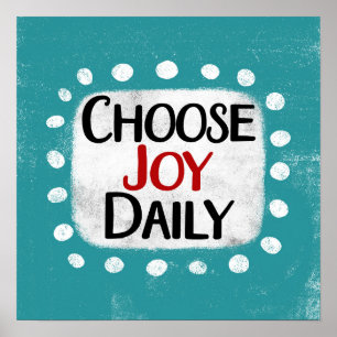 Joy Daily Poster Wall Art