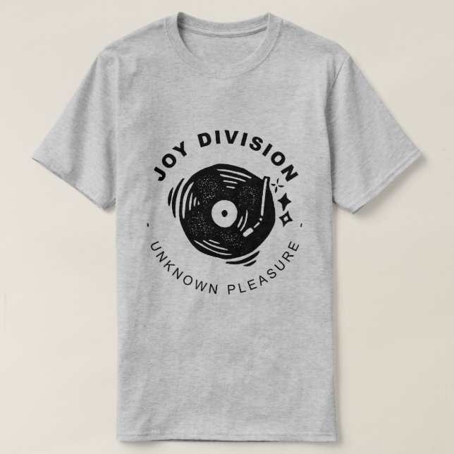 JOY DIVISION UNKNOWN PLEASURE VINYL T-Shirt (Design vorne)