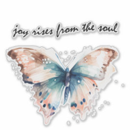 Joy erhebt sich vom Soul Butterfly Aufkleber