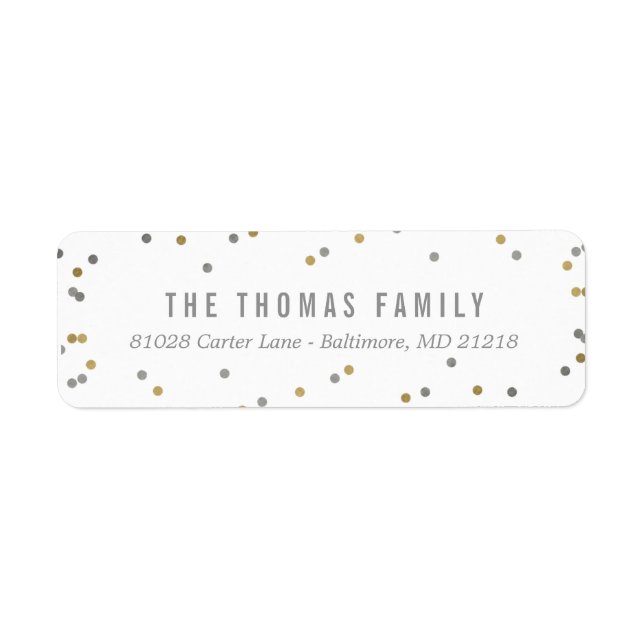 Joy et Cheer Holiday Retours Adresse Étiquettes (Devant)