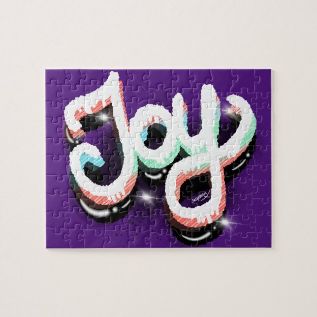 Joy Faith Street Art Hand Lettering (Horizontal)
