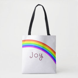 "Joy" Farbenfroher Regenbogen Tasche