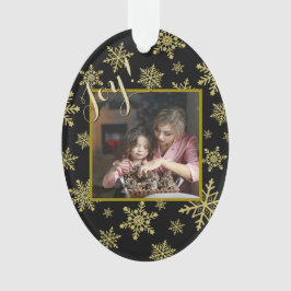 Joy! Festivals Gold und Schwarz Elegantes Weihnach Ornament