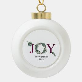Joy for the holidays ornament