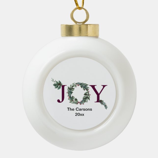 Joy for the holidays ornament  (Vorderseite)