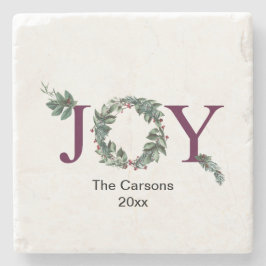 Joy for the holidays ornament steinuntersetzer