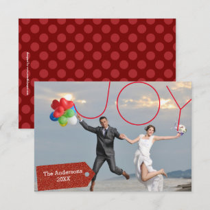 Joy Foto - 3x5 Weihnachtskarte Einladung
