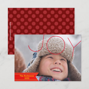 Joy Foto - 3x5 Weihnachtskarte Einladung