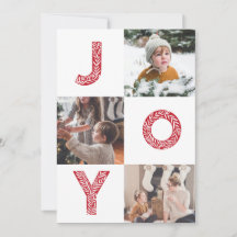 Joy Foto Family Holiday Card