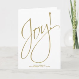 Joy! Foto für Golden & White Moderne Drehbuchgesta Karte