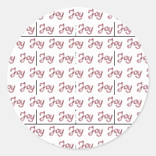 Joy Geschenksticker für beste Geschenke Runder Aufkleber
