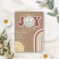 Joy Groovy Peace Mute Cardstock Baby