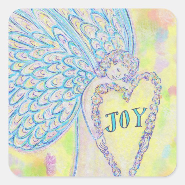 Joy Guardian Angel Art Custom Decal Sticker (Vorderseite)