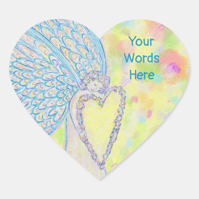 Joy Guardian Angel Art Custom Decal Sticker (Vorderseite)